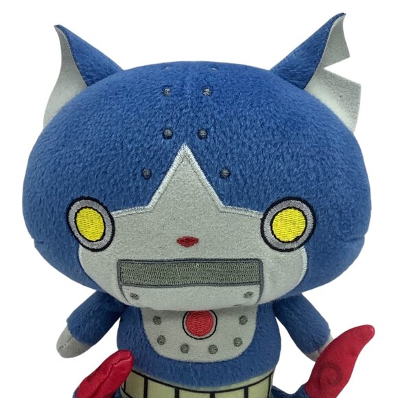 Yo-Kai Watch Robonyan Plush Doll Toy 7" Blue & Gray Soft Stuffed Animal 2015 - Picture 2 of 5